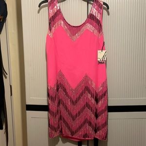 Milly’s sleeveless beaded dress